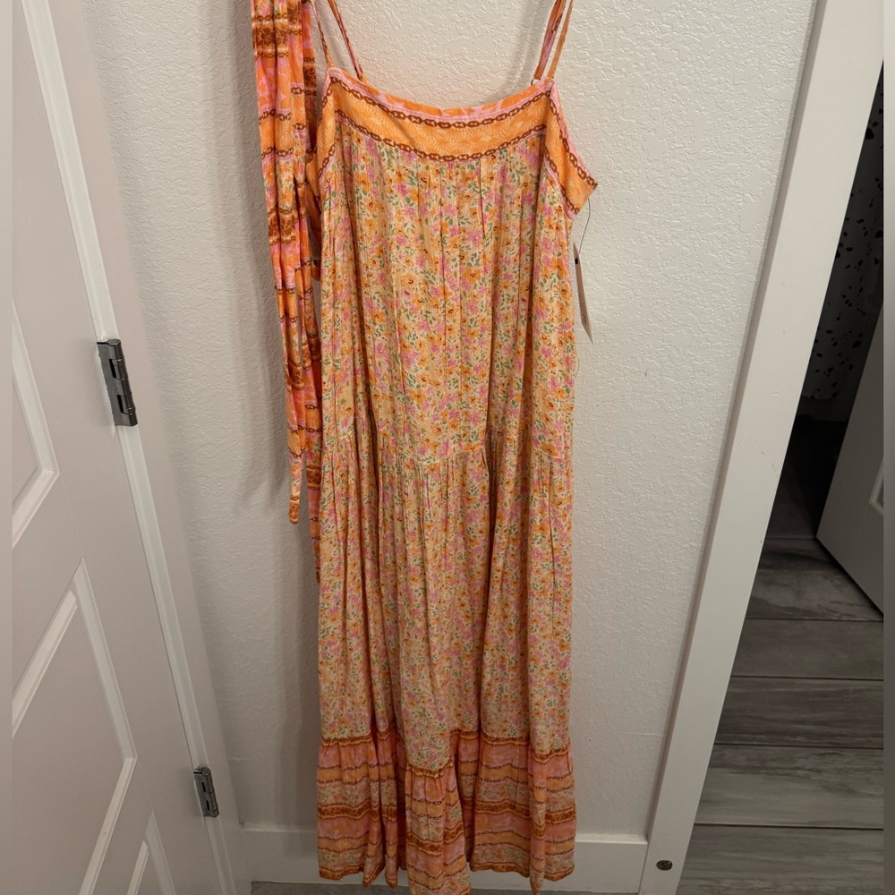 Billabong Floral Dress with Pink and Orange
